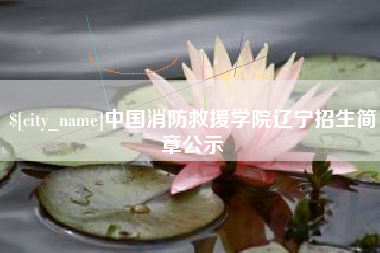 滑县中国消防救援学院辽宁招生简章公示