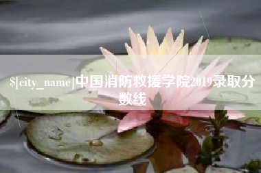 滑县中国消防救援学院2019录取分数线