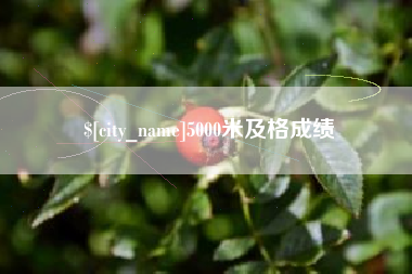 滑县5000米及格成绩