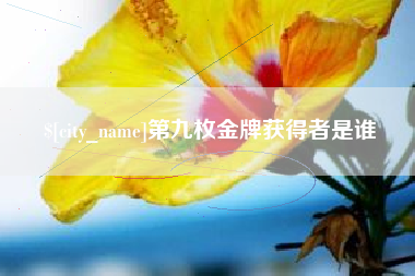 滑县第九枚金牌获得者是谁