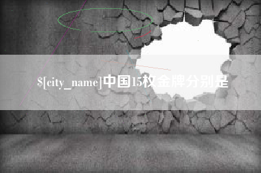 滑县中国15枚金牌分别是