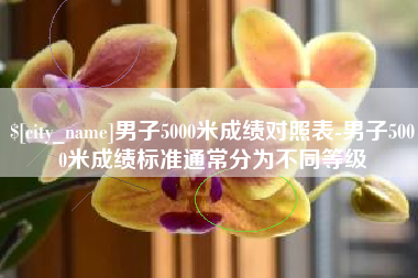 滑县男子5000米成绩对照表-男子5000米成绩标准通常分为不同等级