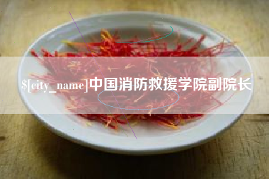 滑县中国消防救援学院副院长