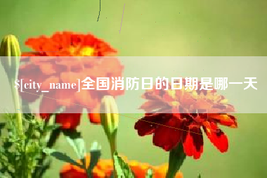 滑县全国消防日的日期是哪一天