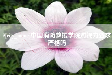 滑县中国消防救援学院对视力要求严格吗
