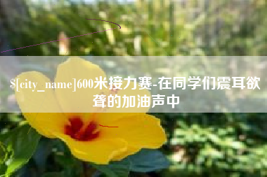 滑县600米接力赛-在同学们震耳欲聋的加油声中