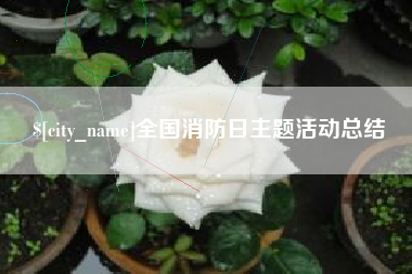 滑县全国消防日主题活动总结