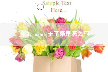 滑县王子豪是怎么写
