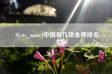 滑县中国有几块金牌排名