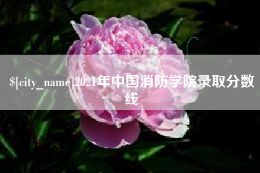 滑县2021年中国消防学院录取分数线