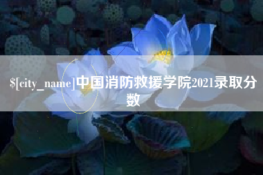 滑县中国消防救援学院2021录取分数