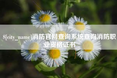 滑县消防官网查询系统查询消防职业资格证书