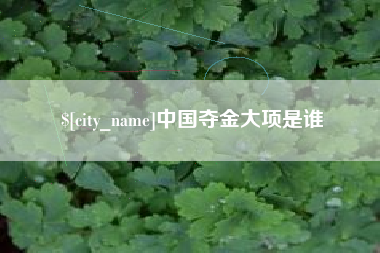 滑县中国夺金大项是谁