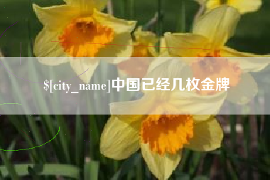 滑县中国已经几枚金牌