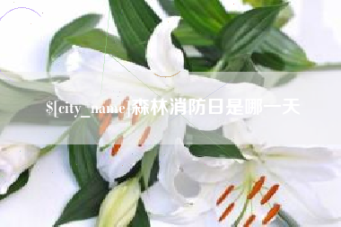 滑县森林消防日是哪一天