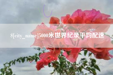 滑县5000米世界纪录平均配速