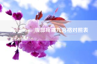 滑县腹部疼痛九宫格对照表