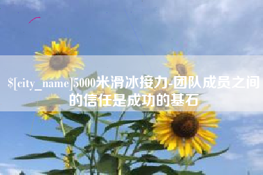 滑县5000米滑冰接力-团队成员之间的信任是成功的基石