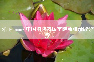 滑县中国消防救援学院新疆录取分数