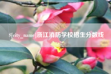 滑县浙江消防学校招生分数线