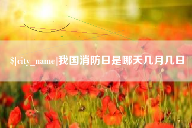 滑县我国消防日是哪天几月几日
