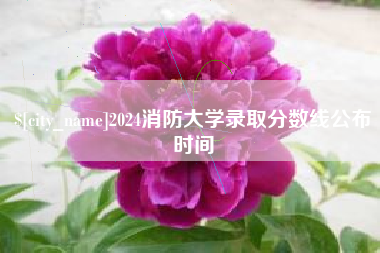 滑县2024消防大学录取分数线公布时间