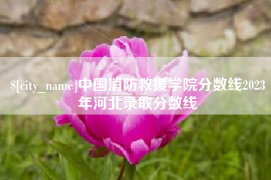 滑县中国消防救援学院分数线2023年河北录取分数线