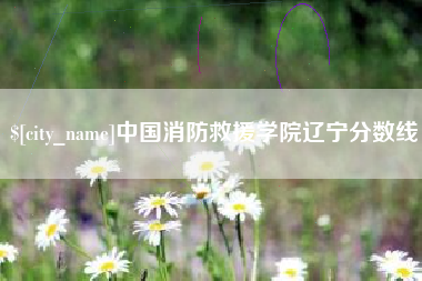 滑县中国消防救援学院辽宁分数线