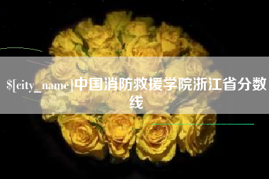滑县中国消防救援学院浙江省分数线