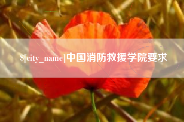 滑县中国消防救援学院要求