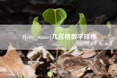 滑县九宫格数字排序