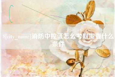 滑县消防中控证怎么考取需要什么条件