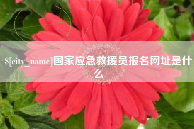滑县国家应急救援员报名网址是什么
