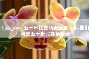 滑县五千米比赛领跑员是什么-他们就是五千米比赛领跑员