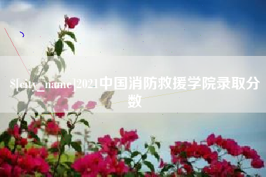 滑县2021中国消防救援学院录取分数