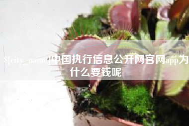 滑县中国执行信息公开网官网app为什么要钱呢