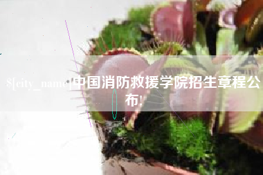 滑县中国消防救援学院招生章程公布!