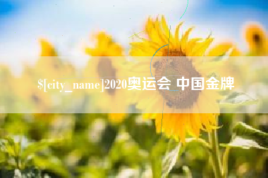 滑县2020奥运会 中国金牌